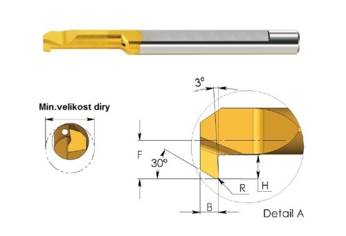 Mikronožíky - zpětně uběrací - odlehčené - s chlazením - povlak BXC