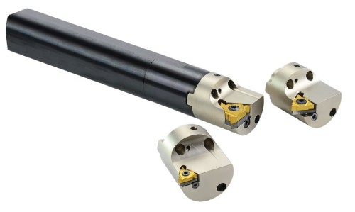 Modulární LEVÉ adaptéry pro závitování a drážkování - maximální přesah 4xD s chlazením