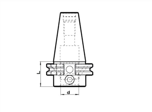 Modulární stopka s centrálním chlazením bokem BT50 JIS B6339 (MAS403)