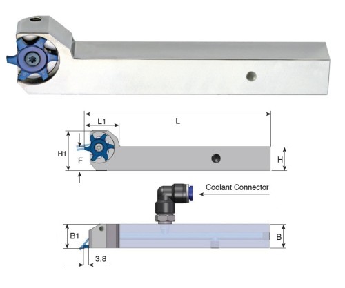 Multifunkční nástroje pro švýcarské automaty SWISS-LINE – na 6 břité destičky pravé Multifunkční nástroje pro švýcarské automaty SWISS-LINE – na 6 břité destičky pravé