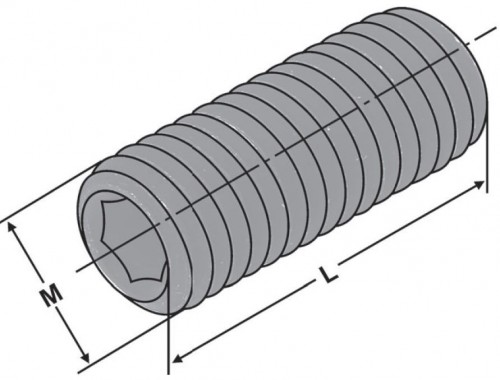 NASTAVOVACÍ ŠROUB PRO UPINAČE WHISTLE NOTCH DIN1835E