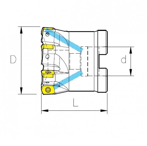 NÁSTRČNÉ RYCHLOPOSUVOVÉ FRÉZY na destičky EPNW0603.. - S CHLAZENÍM NÁSTRČNÉ RYCHLOPOSUVOVÉ FRÉZY na destičky EPNW0603.. - S CHLAZENÍM