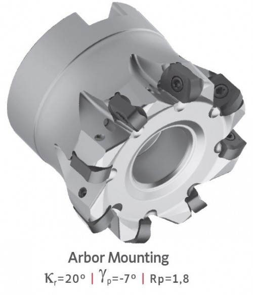 NÁSTRČNÉ RYCHLOPOSUVOVÉ FRÉZY na destičky XNKU06T3.. - S CHLAZENÍM