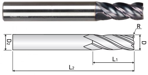 NOVÉ PRODUKTIVNÍ FRÉZY DO 45 HRC-RÁDIUSOVÉ - NEREZ!!!