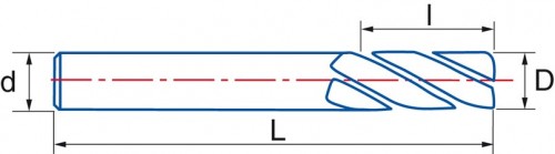 OSTRÉ LEŠTĚNÉ 1-BŘITÉ FRÉZY s povlakem ALTIN pro obrábění hliníku a plastu