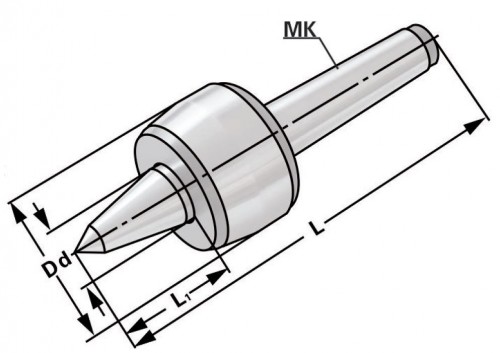 OTOČNÝ SOUSTRUŽNICKÝ HROT - 60° - PRODLOUŽENÉ PROVEDENÍ HROTU