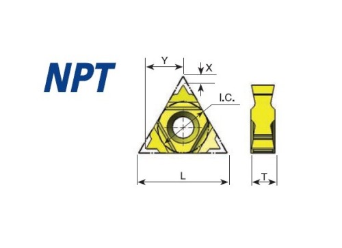 Oboustranné NPT 60° destičky IR/L.. pro vnitřní pravé/levé držáky - 6 řezných hran! KARBID MXC = (K10-K20)+(P10-P25)