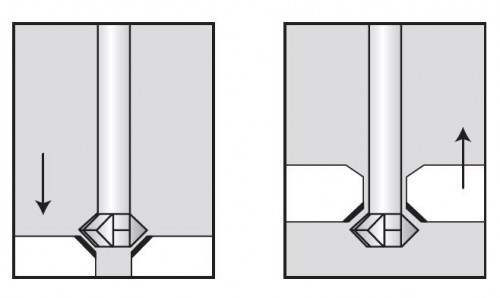 Oboustranné srážecí - odjehlovací frézy 60° i 90°