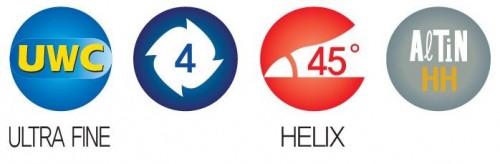 POPULÁRNÍ 4-BŘITÉ FRÉZY - KRÁTKÉ HRC 70 S POVLAKEM AlTiN-HH, UWC