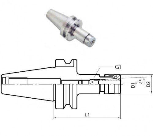 PŘESNÉ KLEŠTINOVÉ UPÍNAČE DIN6499ER - 0.003 KUŽEL