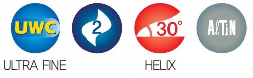 PRODLOUŽENÉ 2-BŘITÉ FRÉZY HRC55