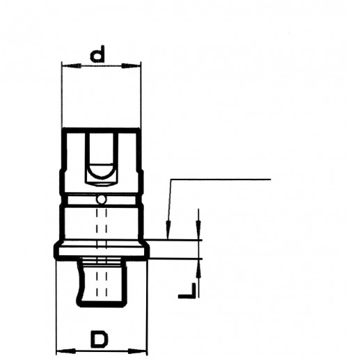 PRODLOUŽENÍ-ADAPTÉR-TĚLO PRO MIKRO KOMPENZACE PRO SYNCHRONNÍ ZÁVITOVÁNÍ