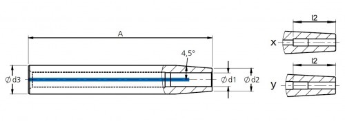 PRODLOUŽENÍ PRO TEPELNÉ UPÍNÁNÍ 4,5°