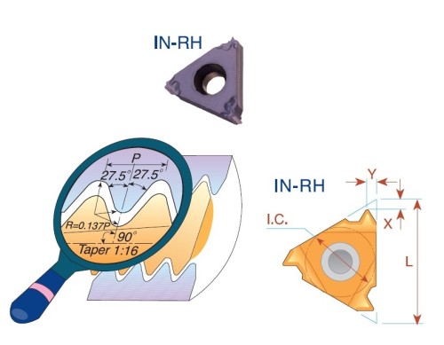 Pravé BSPT (RC) 55° destičky pro pravé držáky TYP B, broušené s lisovaným lamačem - KARBID BMA = (P20-P40)+(K20-K30)