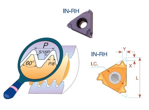 Pravé MJ 60° ISO5855 destičky pro pravé držáky TYP B, broušené s lisovaným lamačem - KARBID BMA = (P20-P40)+(K20-K30)