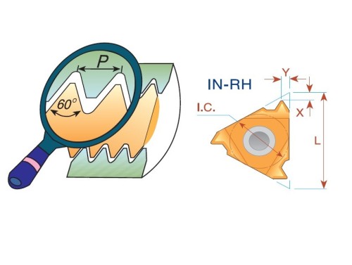 Pravé NPS 60° destičky pro pravé držáky - KARBID BMA = (P20-P40)+(K20-K30)