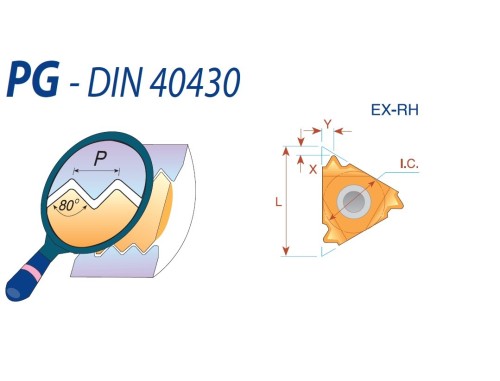 Pravé PG 80° DIN40430 destičky pro pravé držáky - KARBID BMA = (P20-P40)+(K20-K30)