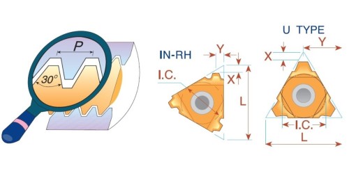Pravé TRAPEZ 30° DIN103 destičky pro pravé držáky - nepovlakované P30 = (P20-P30)
