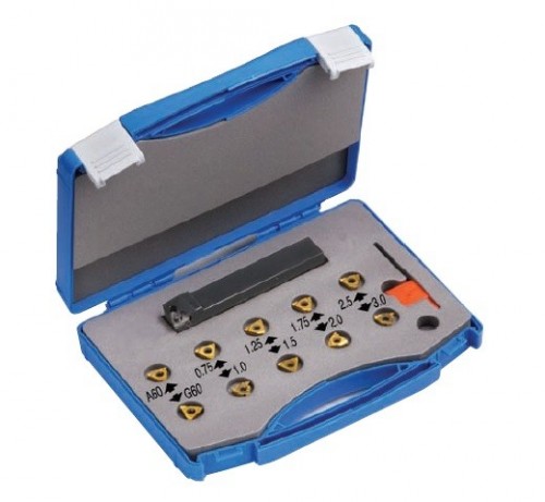 Pravé destičky KARBID P25C = (P15-P35) s vnějším pravým držákem v sadě na destičky ER..