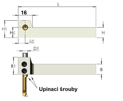 Pravé držáky mikronožíků - čtyřhranná stopka