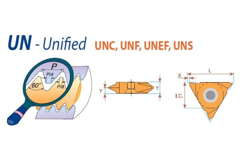 Pravé vertikální UN 60° destičky pro pravé držáky - nepovlakované K20 = (K10-K30)