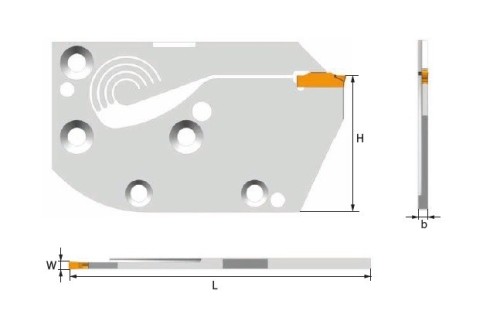 Primární kazety pro upichovací operace do Ø 80 mm - levé