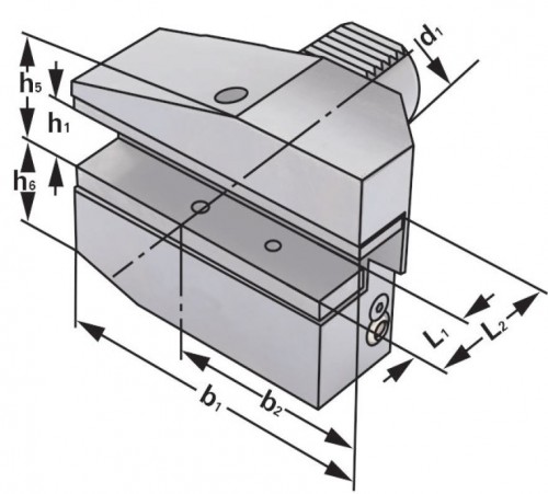 RADIÁLNÍ DRŽÁK TVAR B7-PRAVÝ,DLOUHÝ DIN 69880-VDI