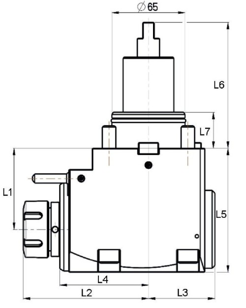 RADIÁLNÍ POHÁNĚNÝ DRŽÁK PRO FRÉZOVÁNÍ A VRTÁNÍ PRO VNITŘNÍ A VNĚJŠÍ CHLAZENÍ