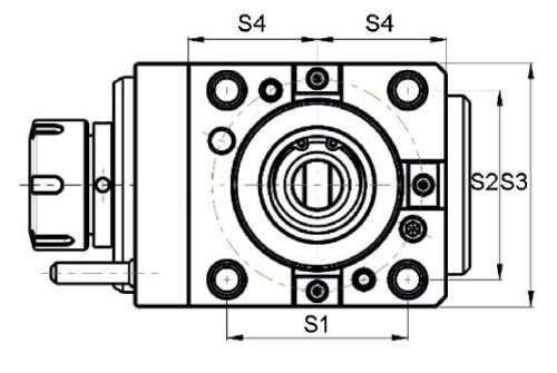 RADIÁLNÍ POHÁNĚNÝ DRŽÁK PRO FRÉZOVÁNÍ A VRTÁNÍ PRO VNITŘNÍ A VNĚJŠÍ CHLAZENÍ