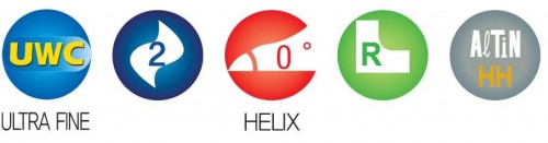 Rádiusové-čtvrťové 2-břité tvrdokovové frézy HRc50 Rádiusové-čtvrťové 2-břité tvrdokovové frézy HRc50