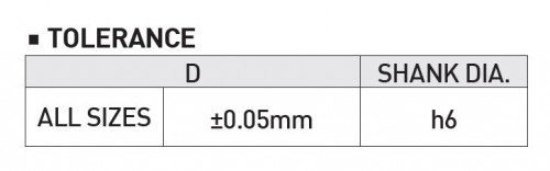 Rádiusové-čtvrťové 2-břité tvrdokovové frézy HRc50 Rádiusové-čtvrťové 2-břité tvrdokovové frézy HRc50