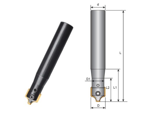 Rádiusové-čtvrťové srážecí frézy