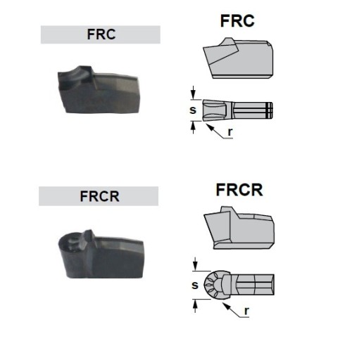 Rádiusové destičky FRC.. + FRCR.. TiAlN Rádiusové destičky FRC.. + FRCR.. TiAlN