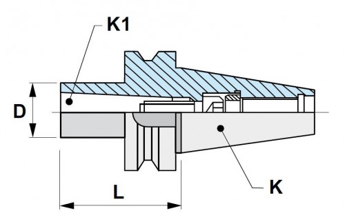 Redukce z BT JIS B 6339 (MAS403BT) na MORSE STOPKU MK DIN228-A