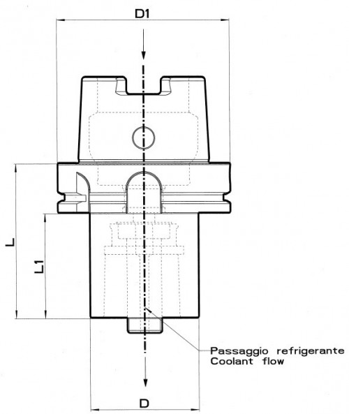 Redukce z HSK-A DIN69893 na POLYGONÁLNÍ STOPKU PSC ISO26623