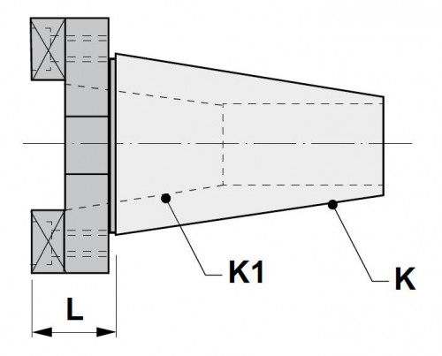 Redukce z ISO DIN2080 na ISO DIN2080