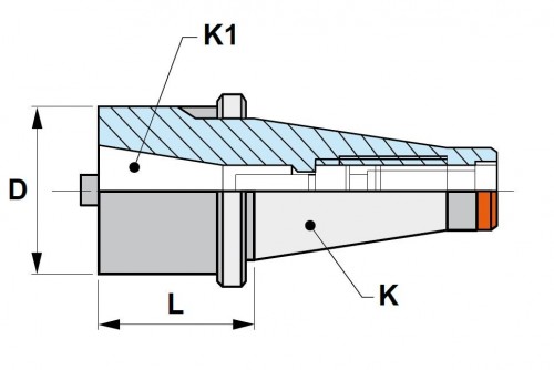Redukce z ISO DIN2080 na ISO DIN2080