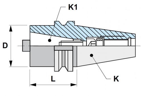 Redukce z SK DIN69871 na ISO DIN2080