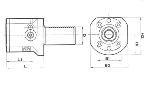 Redukce z VDI DIN69880 na POLYGONÁLNÍ STOPKU PSC ISO26623 - PRAVÁ