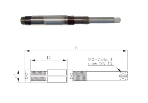 Rychle nastavitelné precizní vyztužené ruční výstružníky s přímými drážkami z tvrdého chromu