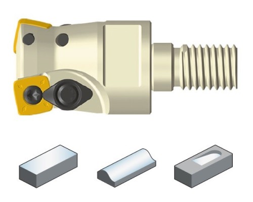 Rychloposuvové frézy se závitovým adaptérem na destičky SDMT.. s chlazením