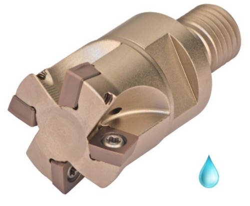 Rychloposuvové frézy se závitovým adaptérem na destičky SPMX.. s chlazením