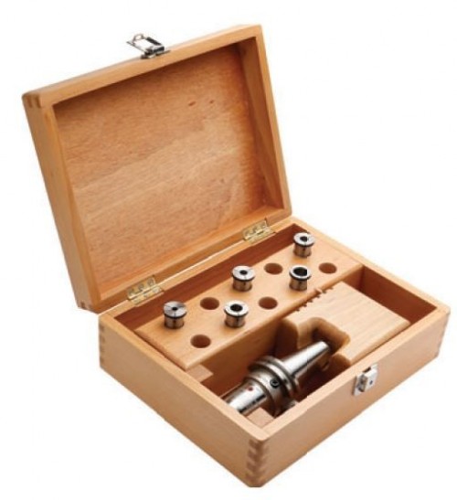 SADA HYDRAULICKÝ UPÍNAČ DIN69871 AD/B S HYDRAULICKÝMI  KLEŠTINAMI V DŘEVĚNÉM BOXU