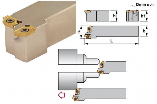 SAGDR 90° držák na destičky ADMT1503R..