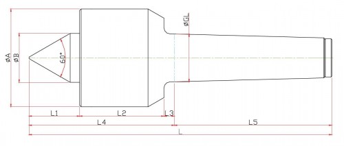 SOUSTRUŽNICKÉ OTOČNÉ HROTY-TYP GR - PRO BRUSKY - 60° PROVEDENÍ SOUSTRUŽNICKÉ OTOČNÉ HROTY-TYP GR - PRO BRUSKY - 60° PROVEDENÍ