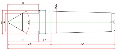 SOUSTRUŽNICKÉ OTOČNÉ HROTY-TYP LM-FN - 60° PROVEDENÍ A SE ZÁVITEM
