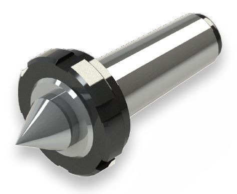 SOUSTRUŽNICKÉ OTOČNÉ HROTY-TYP LM80 - S 1/10 MORSE STOPKOU A S MATICÍ