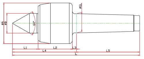 SOUSTRUŽNICKÉ OTOČNÉ HROTY-TYP NC - 60° PROVEDENÍ