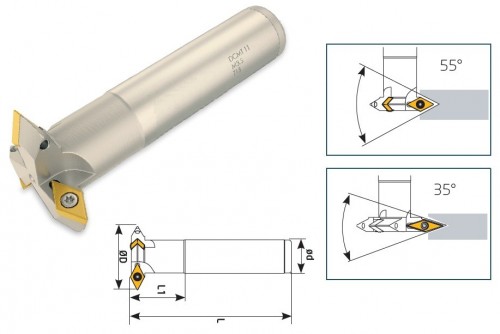 SRÁŽECÍ FRÉZY - HLADKA STOPKA na destičky DCMT11T3../VBMT1604..