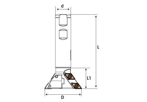 SRÁŽECÍ FRÉZY - WELDON STOPKA na destičky DCMT11T3..